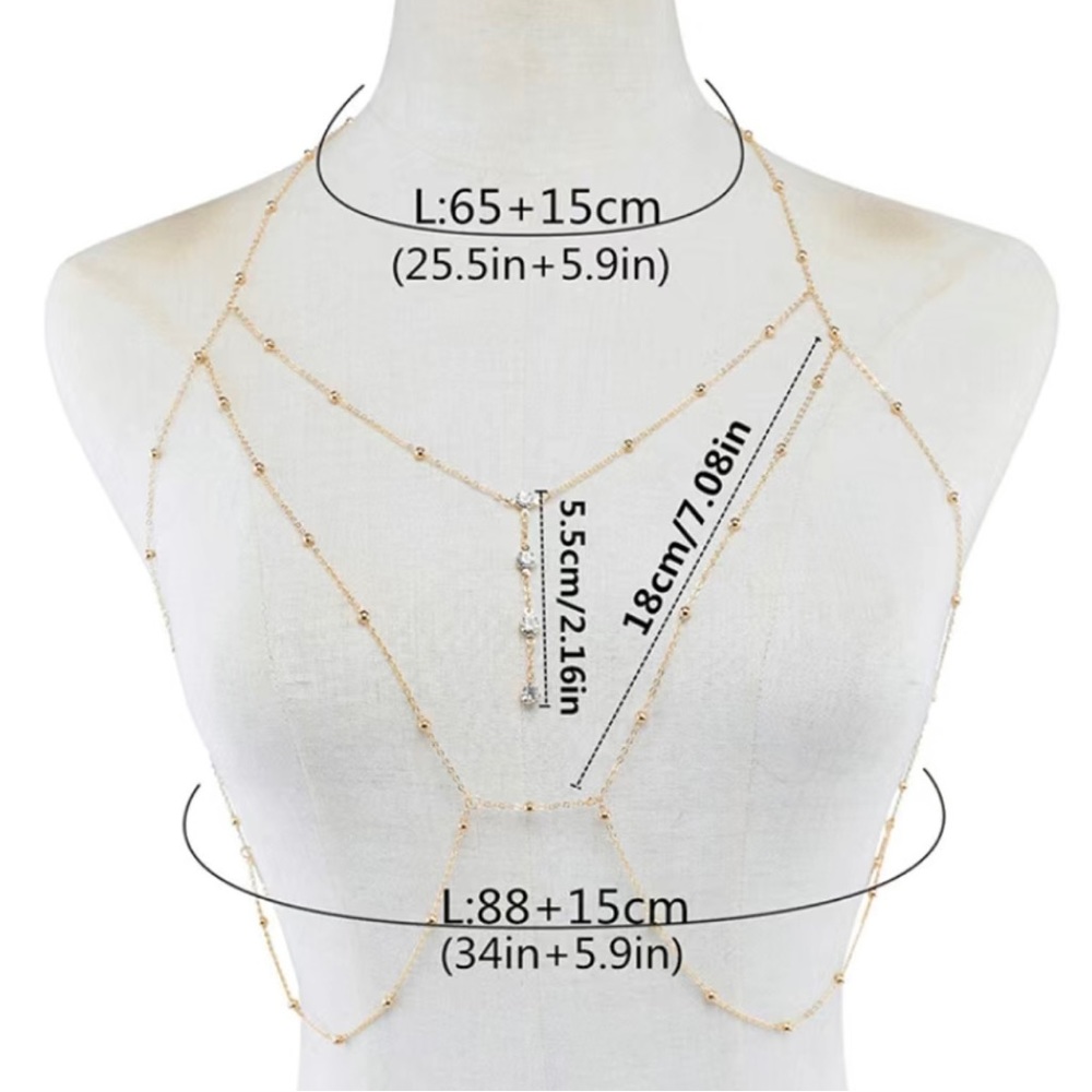 Silver Body Chain - Picture 3 of 3